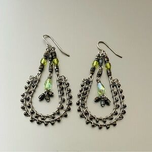 Gorgeous Boho Chic Beaded Austrian CrystalEarrings